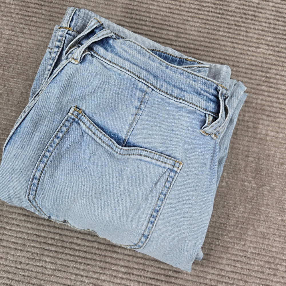 Candace Cameron Bure Womens 6P Light Wash High Rise Wide Leg Denim Jeans